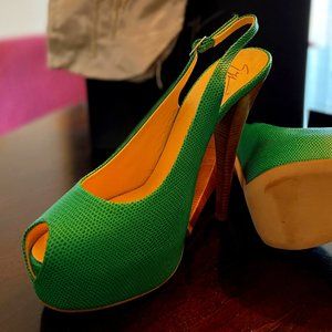 Giuseppe Zanotti  Monro 105 PL Sand Laize printed Verde Size 39.5